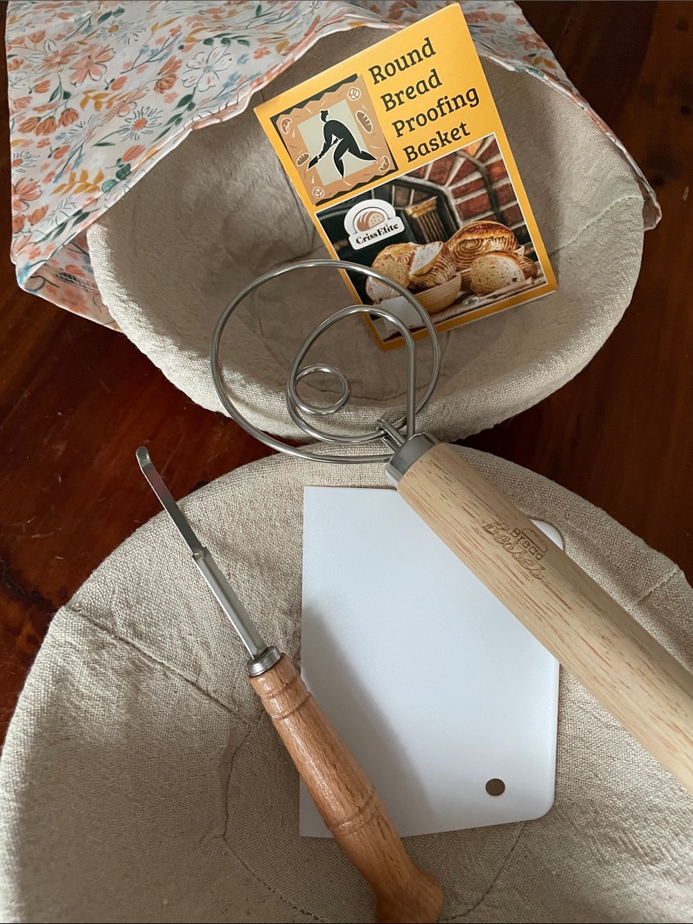 2 Round Bread Proofing Baskets  +